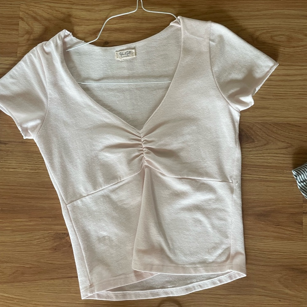 Light pink crop top